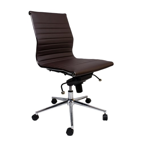 Hospitality Source Luxury Task Chair, Dark Brown